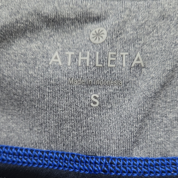 Athleta Blue and Gray Athletic Shorts Lightweight‎ Elastic Waist - Picture 2 of 12